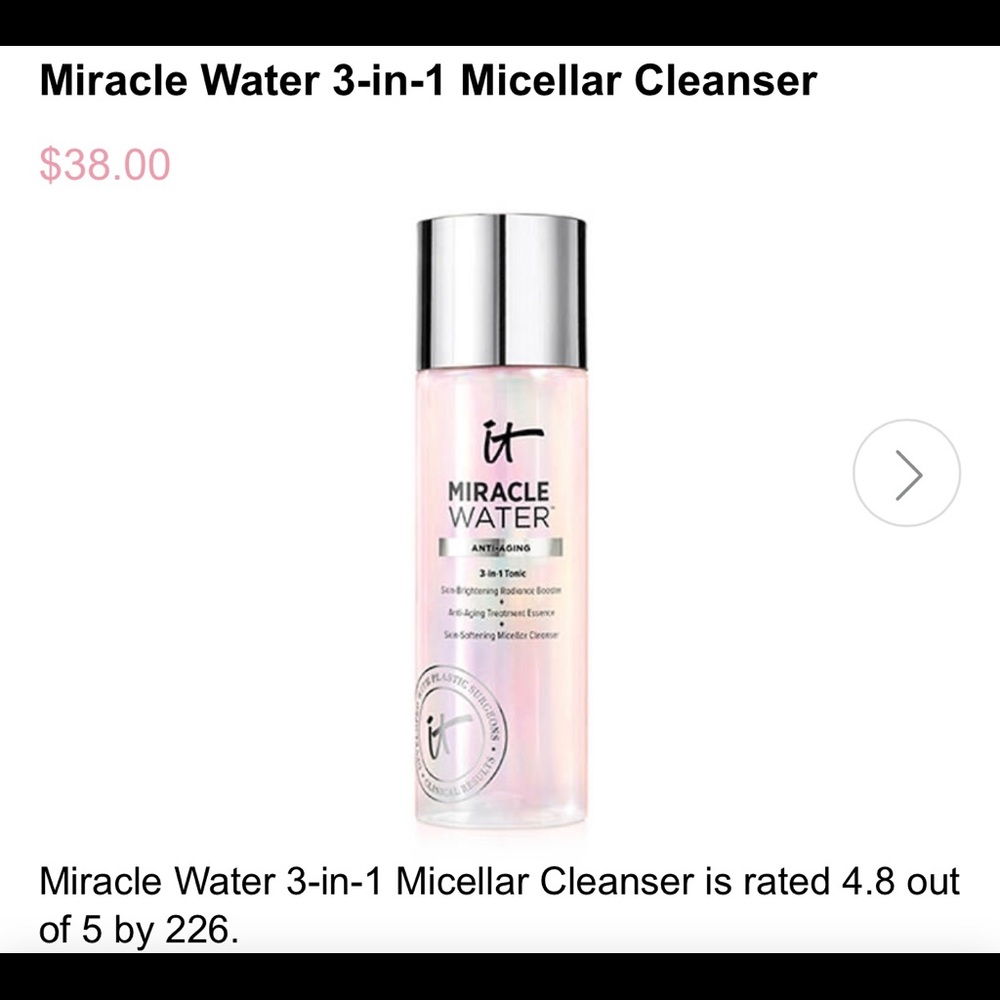 IT cosmetics Miracle Water 250ml